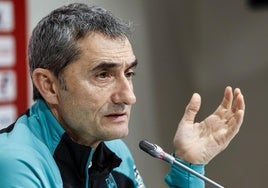 Ernesto Valverde quiere seguir con la buena racha de resultados.