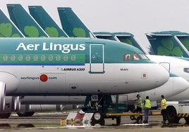 Imagen de un avión de Aer Lingus como el que enlazará a Bilbao con Cork.