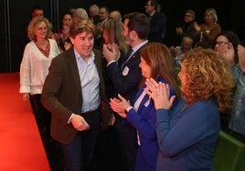 Eneko Andueza, a su llegada este miércoles al comité nacional del PSE-EE en el Palacio Euskalduna de Bilbao.