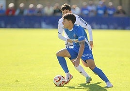 Enol Coto, en un partido disputado en Urritxe.