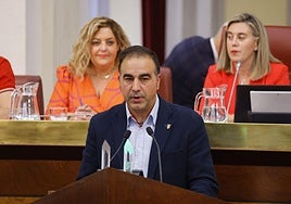 Jonathan Romero, en otro pleno de Juntas Generales