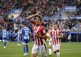 Unai Gómez anotó su primer gol como visitante.