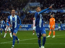 Jordán celebra su gol al Athletic.