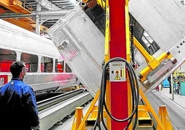 Instalaciones de Talgo en la planta alavesa de Rivabellosa.