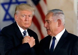 Donald Trump eta Benjamín Netanyahu.