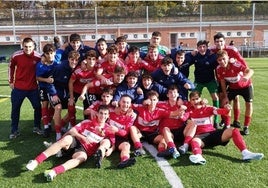 El Danok Bat celebrando su clasificación para la Copa del Rey Juvenil.