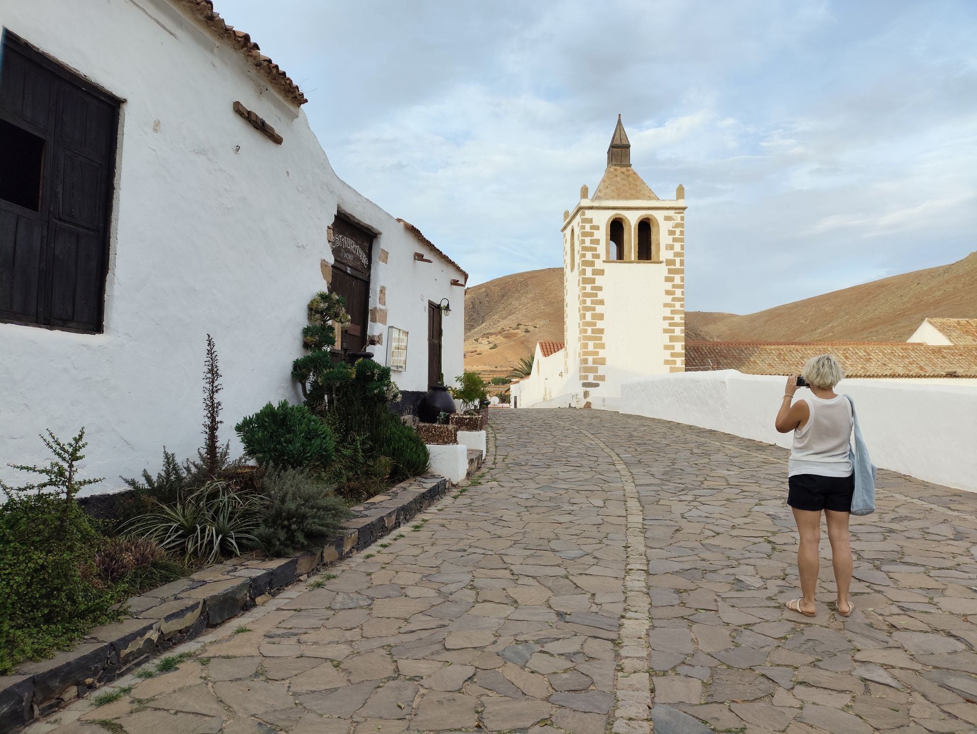Una calle del pueblo de Betancuria.