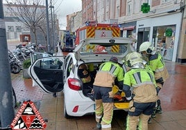 Un herido en un choque en la calle Francia de Vitoria