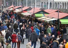 Feria de Santo Tomás esta mañana.