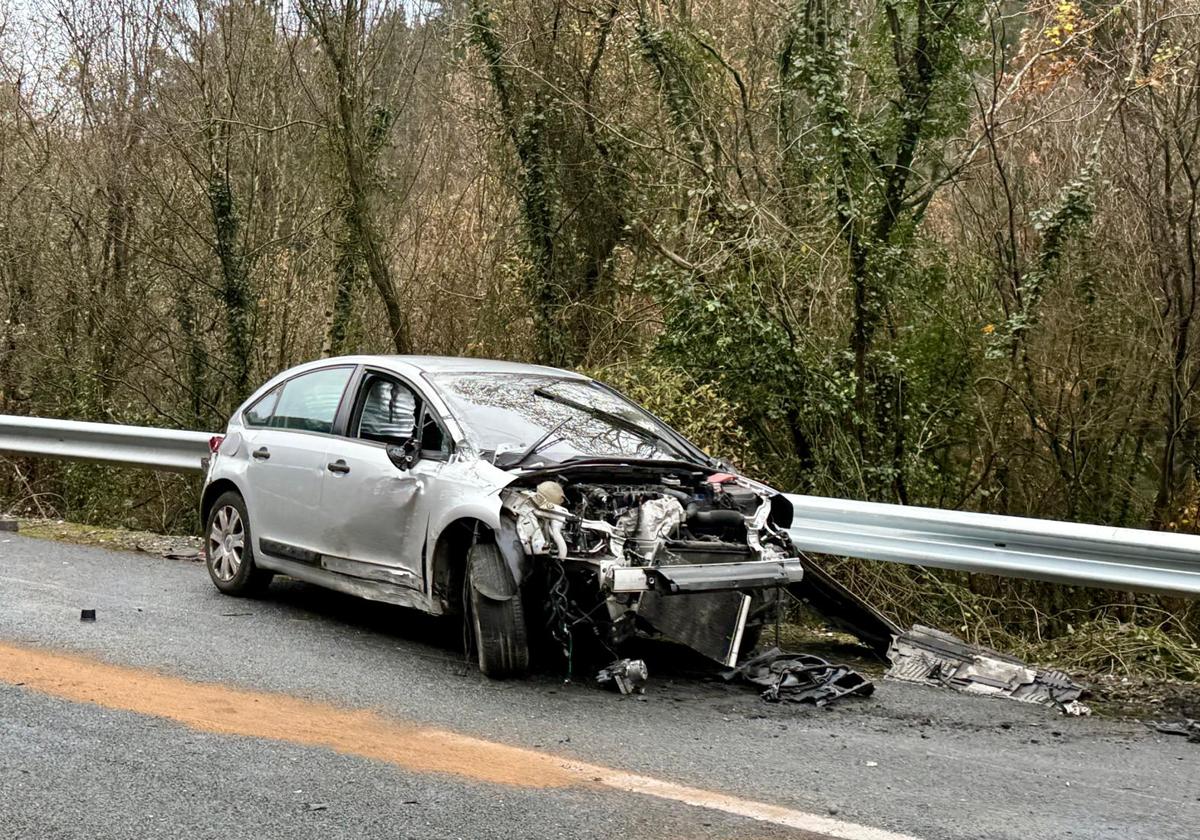 Accidente en la AP-68, a la altura de Amurrio, sentido Bilbao