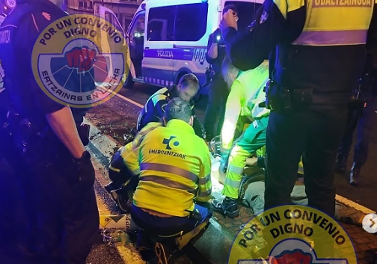 Herido un hombre por arma blanca tras una pelea en un bar de Bilbao en Nochebuena