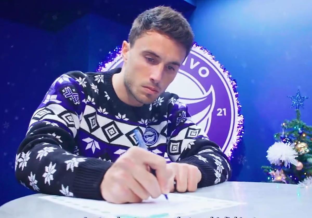 La carta de Guevara a Olentzero: «Que el Alavés se mantenga en Primera»