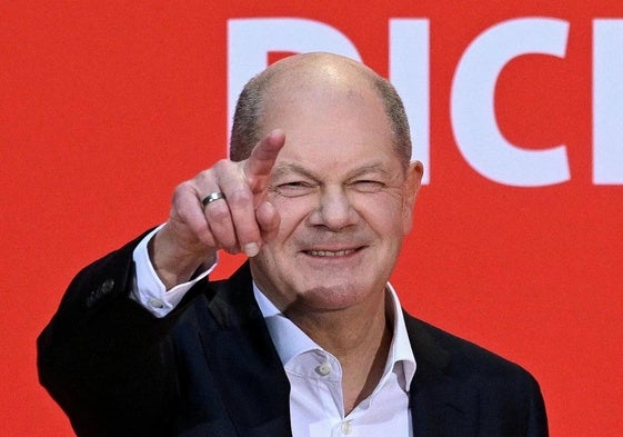 Olaf Scholz, en campaña como candidato oficialmente nominado para las próximas elecciones en Alemania.