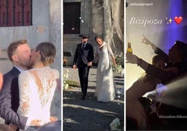 La gran boda de Asier Illarramendi y Leire Zubieta en Bizkaia: una ceremonia en un lujoso palacio y concierto de Gatibu