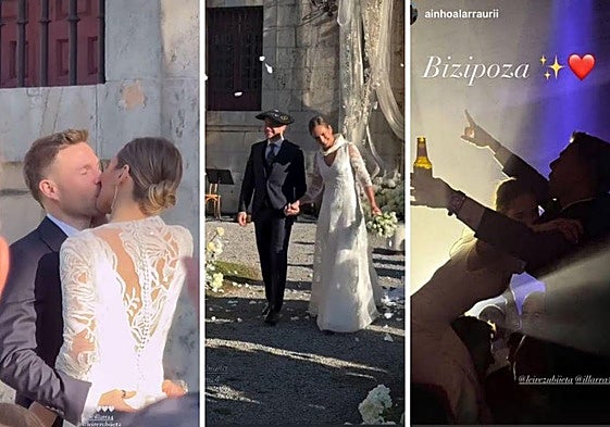 La gran boda de Asier Illarramendi y Leire Zubieta en Bizkaia: una ceremonia en un lujoso palacio y concierto de Gatibu