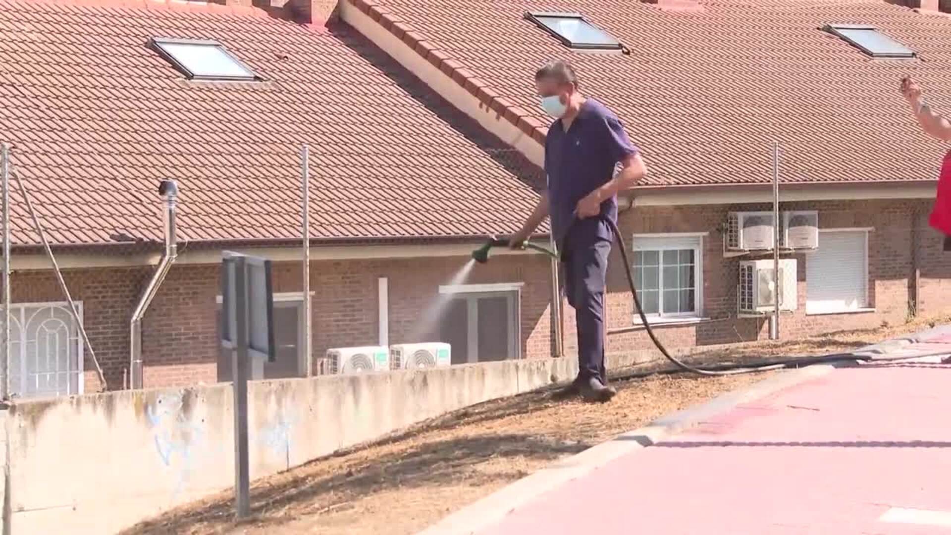 Un importante incendio arrasa una zona de pastos de Loeches (Madrid)