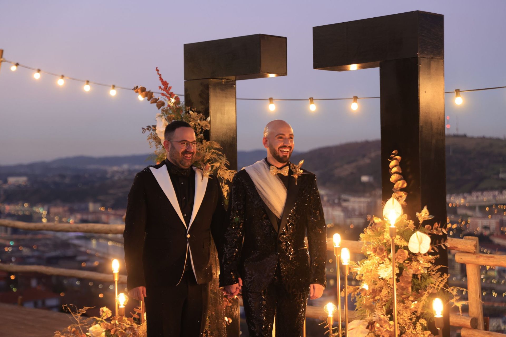 En fotos: así ha sido la primera boda del año en Bizkaia