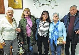 Gema Herrero, Conchi Corrales, Ana Aznar, Charo Bozal y Jesús Rosete.