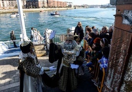 Melchor en una imagen de archivo, a su llegada a Portugalete.