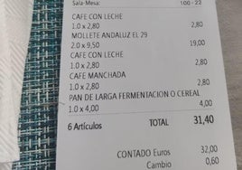 La reacción de una clienta tras pagar tres desayunos: «El mayor timo de la historia»