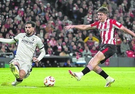 Jauregizar dio un recital ante Osasuna y fue el jugador más destacado pese a la eliminación rojiblanca.