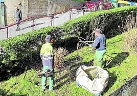 Beneficiarios del programa Alpes realizan ya labores en la villa.