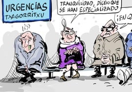 La viñeta de Cerrajería sobre las Urgencias de Vitoria