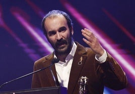 Eduard Sola, durante su discurso en los Premios Gaudí.