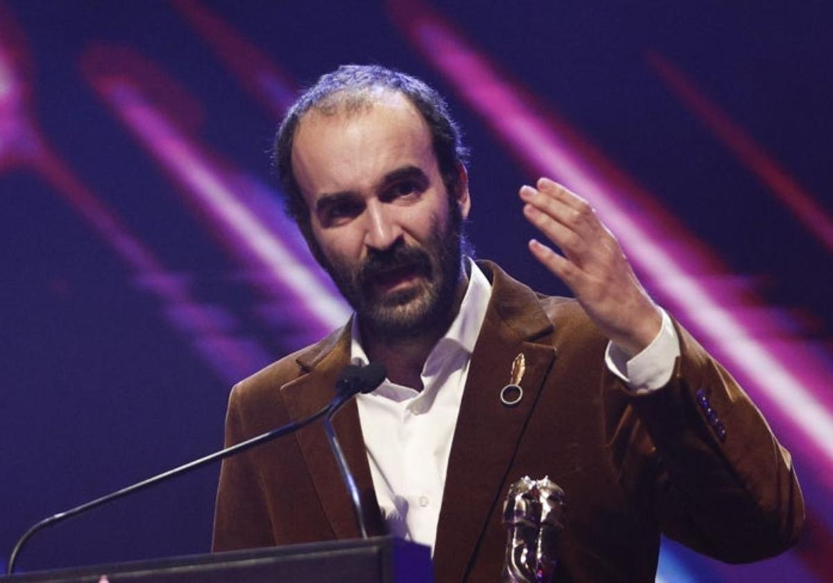 Eduard Sola, durante su discurso en los Premios Gaudí.