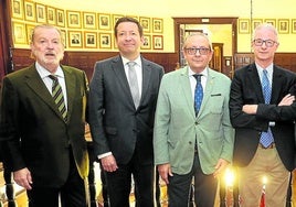 José Luis Sabas, Javier Rodríguez, Juan Ignacio Goiria, Txema Soria, Luis Eguiluz y Susana Palomino.