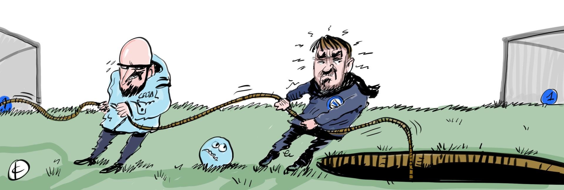 La viñeta de Cerrajería sobre el empate del Alavés ante el Celta