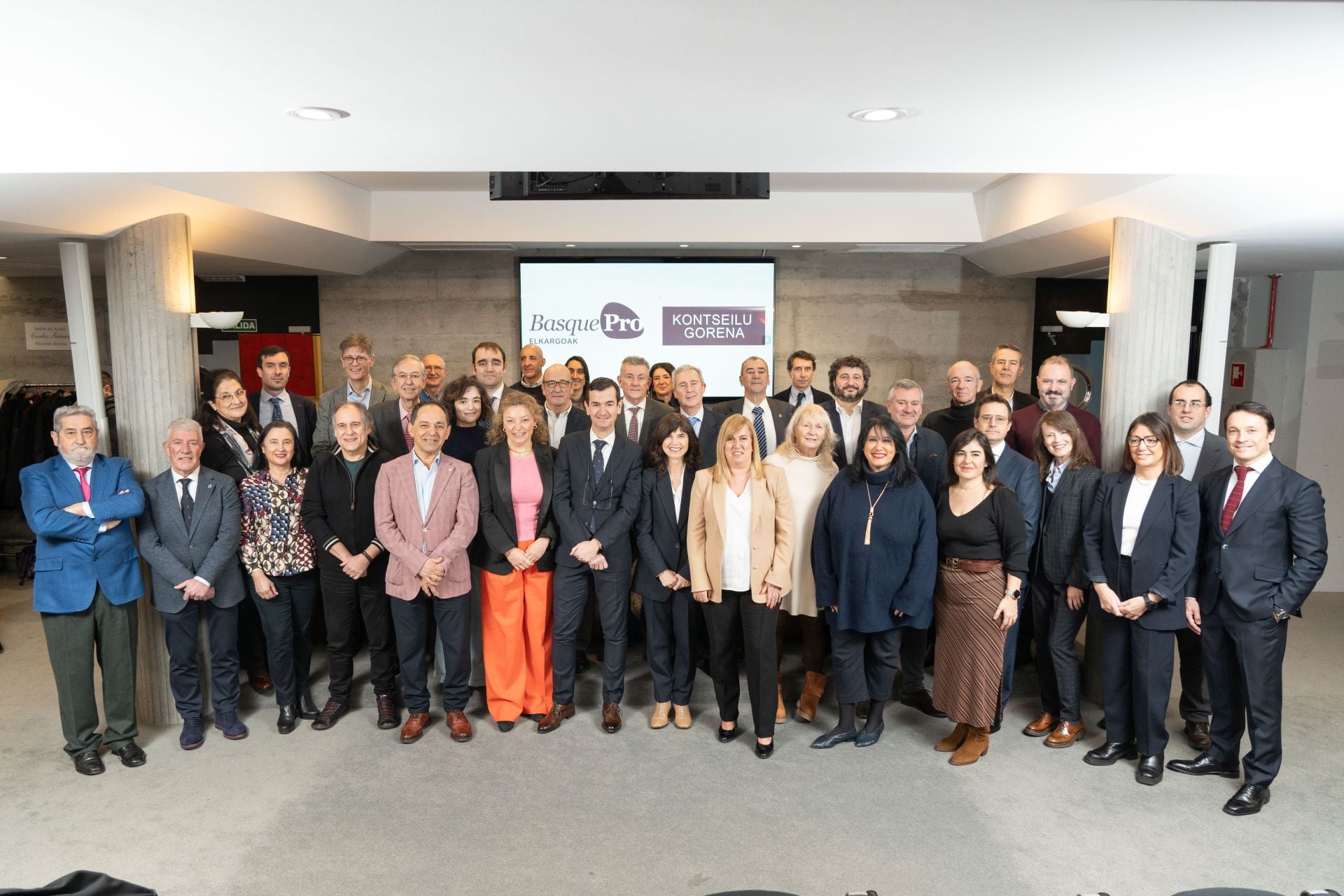 Miembros del BasquePRO Elkargoak Kontseilu Gorena.