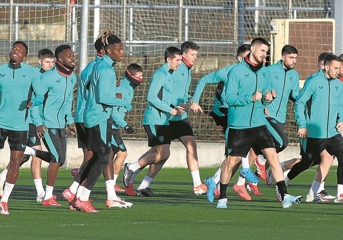 Jugadores del Athletic esperan un gran ambiente hoy en San Mamés y una victoria que, además de la clasificación, les valga para despedir un mal enero con buen sabor de boca.