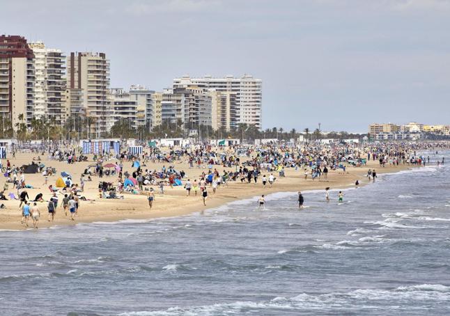 Imagen de la playa de Gandía.