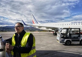 Iván Grande, director del aeropuerto de Bilbao.
