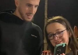 El bonito gesto de Sancet con una niña que le pidió un saludo para su amiga