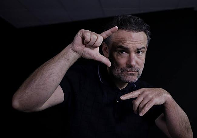 Urko Olazabal en la escuela Bizie.