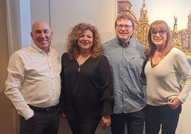 Iñaki Echevarría, Marijo Lojo, Eduardo Alsasua y Pilar Lloves