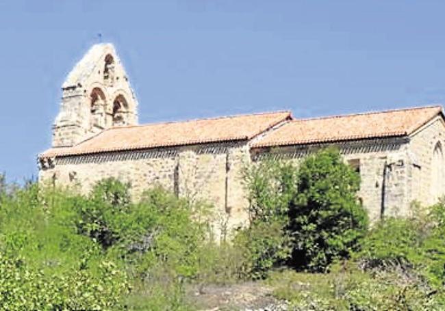 El templo es lo único que se mantiene en pie en Ribera de Valderejo.