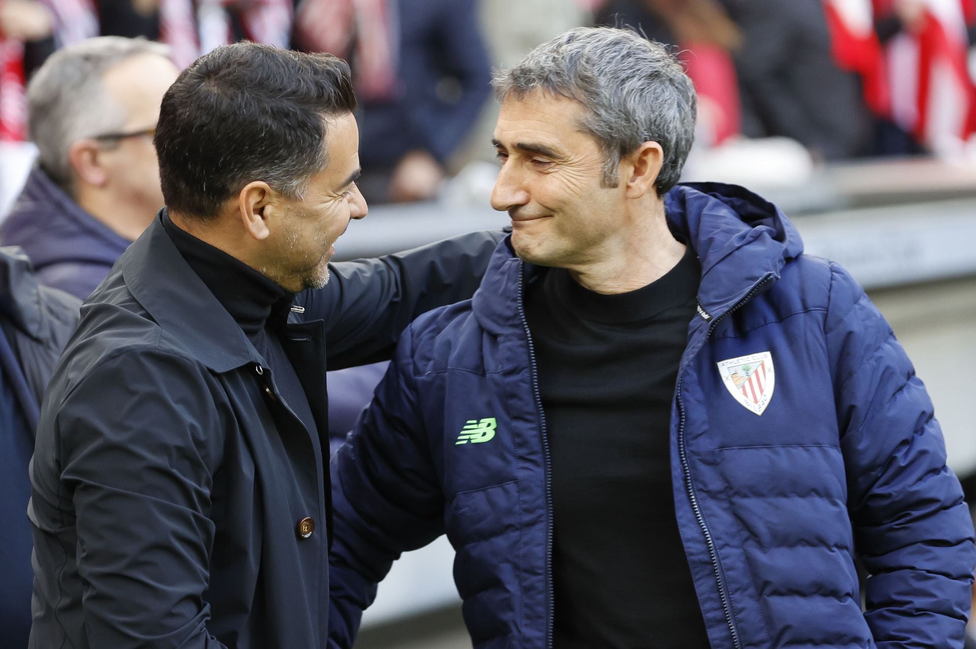 Michel con Valverde en un duelo de una temporada anterior.