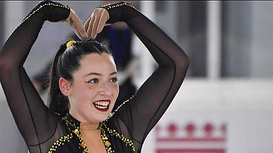 La patinadora artística vitoriana que brilla sobre el hielo
