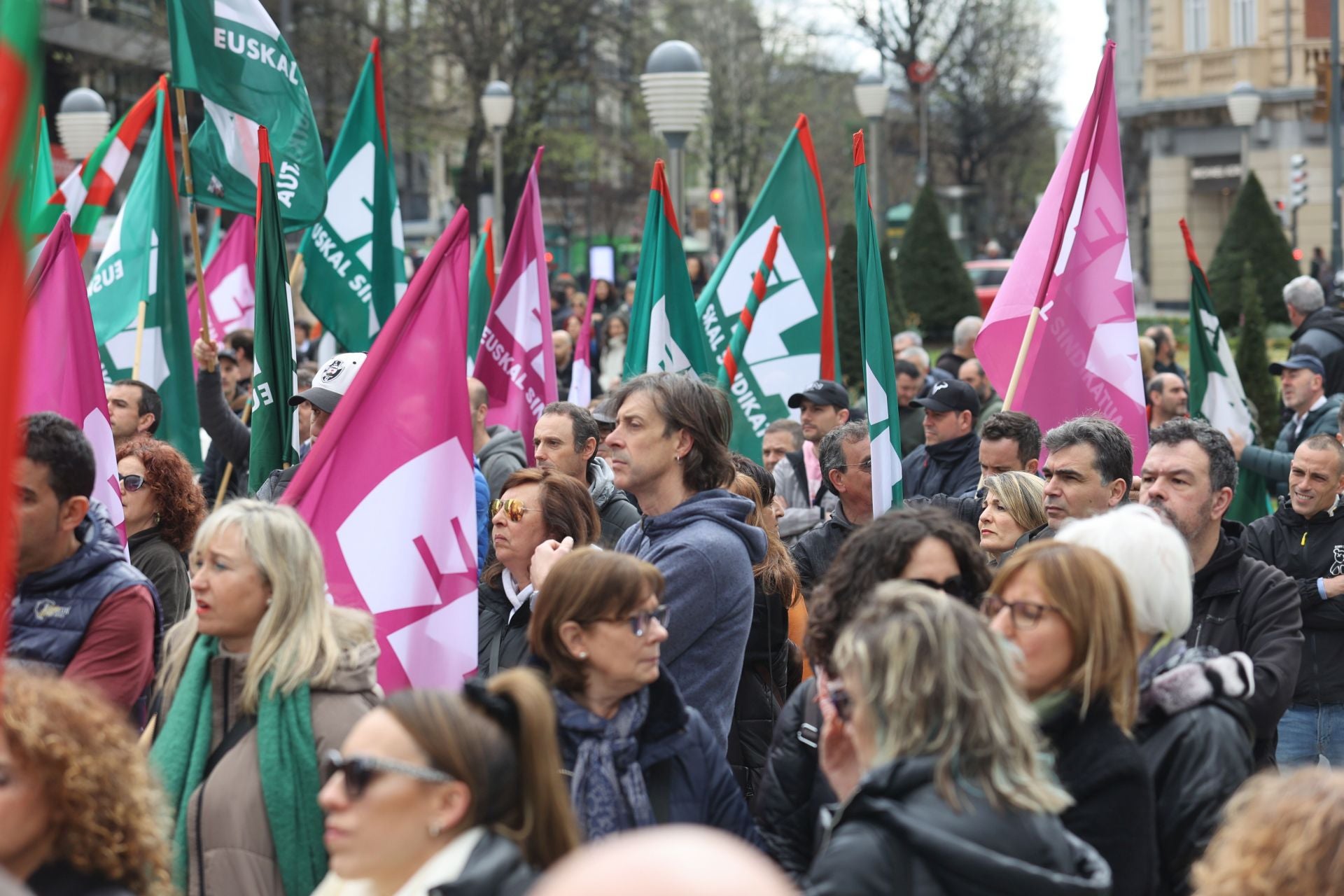 Protesta de ELA en Bilbao organizada en 2024.