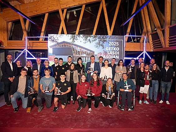Victoria Madariaga, José 'Chefo' Basterra, Rafael Villalonga, Maialen Narbona y Telmo Fisher, mejores deportistas de Getxo 2024