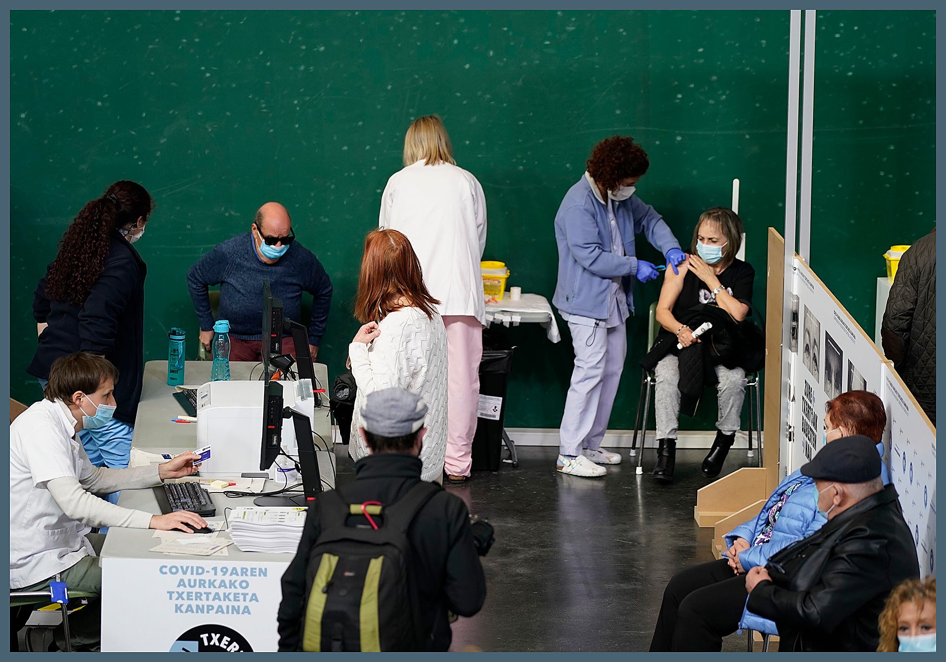 Las instalaciones del BEC se convirtieron en un 'vacunódromo' gigante.