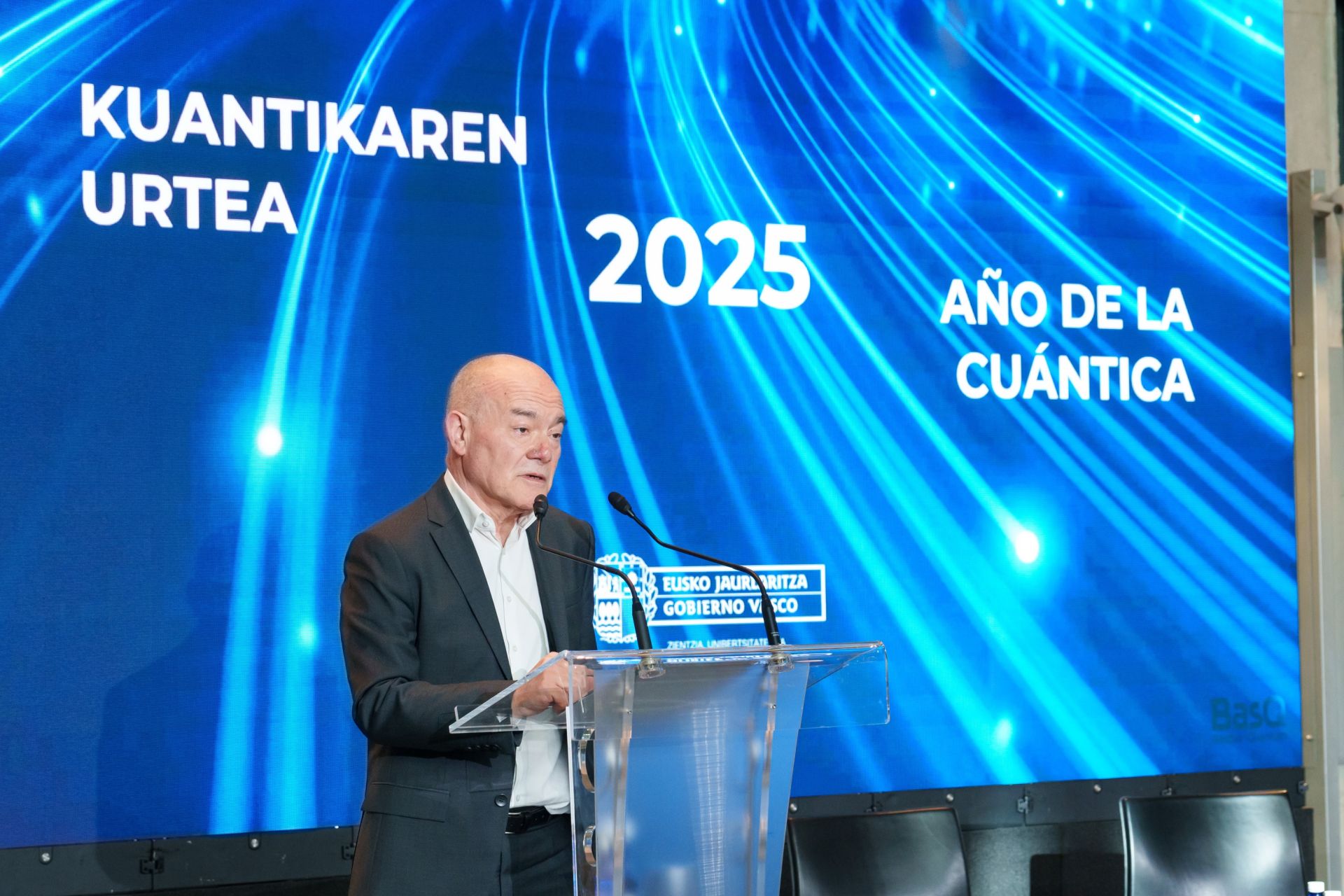 El consejero Juan Ignacio Pérez, en la presentación celebrada en San Sebastián