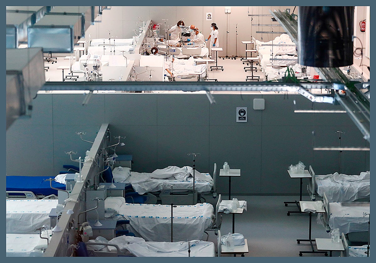 Emergencia. La Comunidad de Madrid construyó el hospital Enfermera Isabel Zendal en previsión de futuras pandemias.