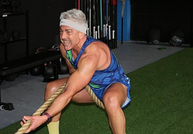 Berna, en una de sus sesiones de entrenamiento.