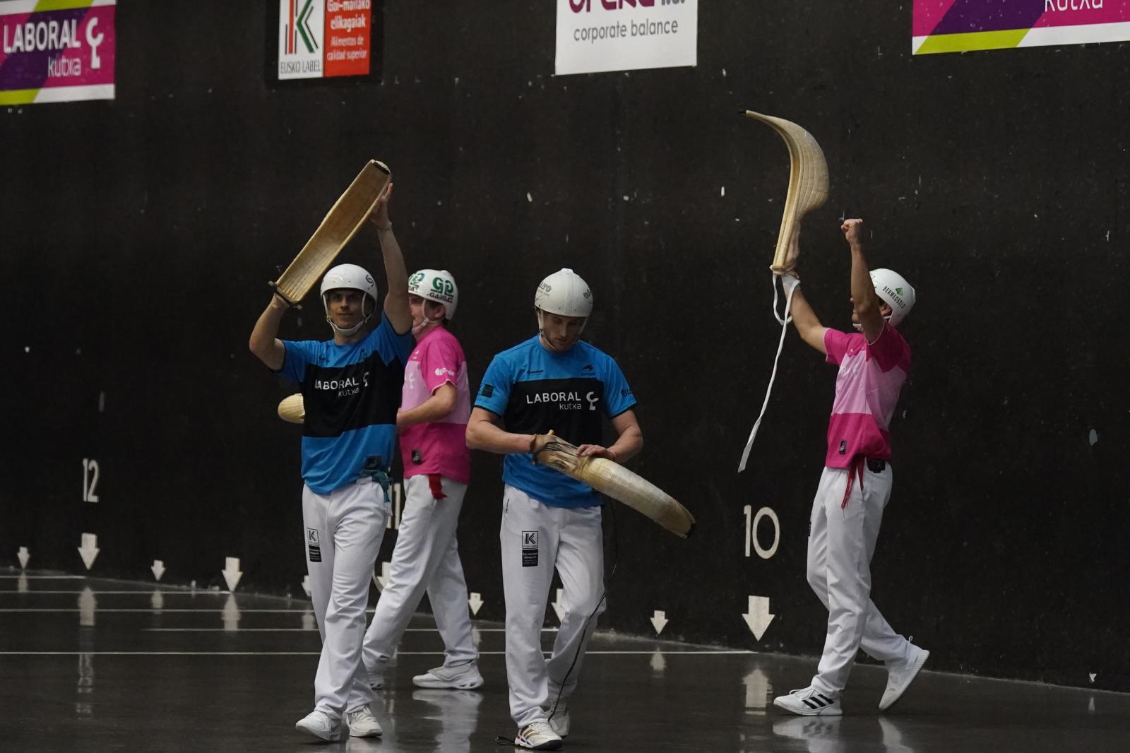 Erkiaga e Ibarluzea repiten título en el Winter Series de cesta punta