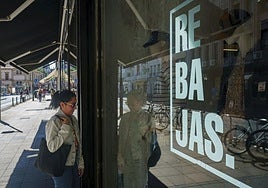 Cristalera de un comercio vitoriano.