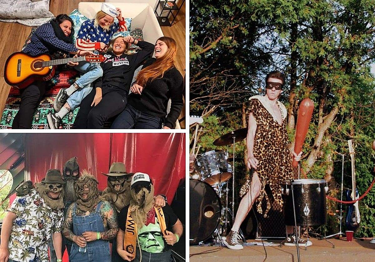 Gogoponies, Thee Scarecrows Aka y The Neanderthals, tres bandas que actuarán en el festival Trashville.